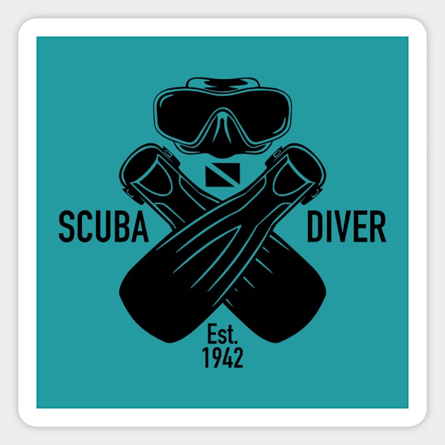 Scuba Diver Magnet by Billy Goat TP